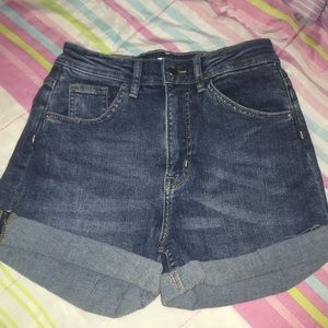 High Waisted Denim Shorts